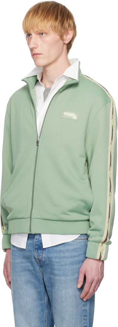 Jakke MAISON KITSUNÉ Maison Kitsuné Flash Fox Zipped Track Jacket Grøn | OM02132KM0322, 3