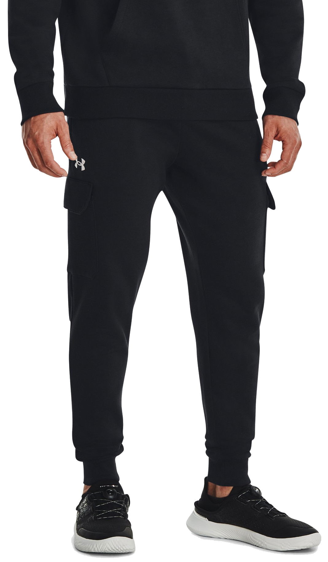 Cargo bukser Under Armour Rival Fleece Sort | 1382134-001, 0