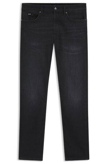 Jeans BOSS Delaware Slim-Fit Italian-Made Denim Jeans Sort | 50550954