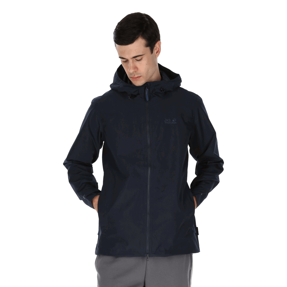 Vindjakke Jack Wolfskin Hooded Jacket Oban SKY Mørkeblå | 5016465-1033, 0