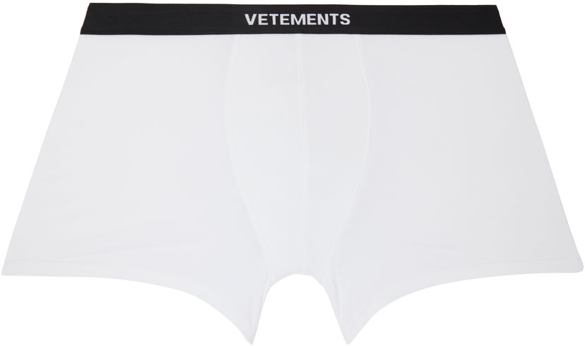 Boksere VETEMENTS Vetements Logo Boxers Hvid | MA66UN100W