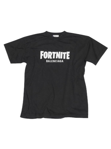 T-shirt Balenciaga FORTNITE©2021 x Medium Fit T-shirt Sort | 612965TLVO31070