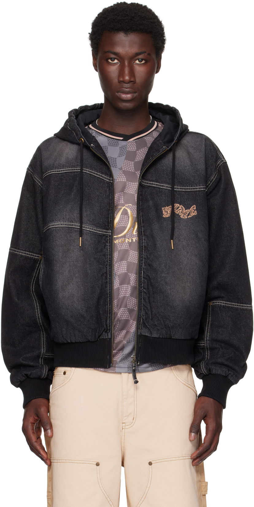 Jakke Dime Dime Hooded Utility Jacket Sort | DIMESU251BLK
