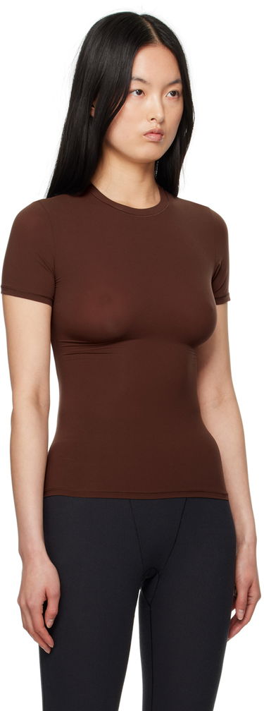T-shirt SKIMS SKIMS Fits Everybody T-Shirt Brun | AP-TSH-0649, 4