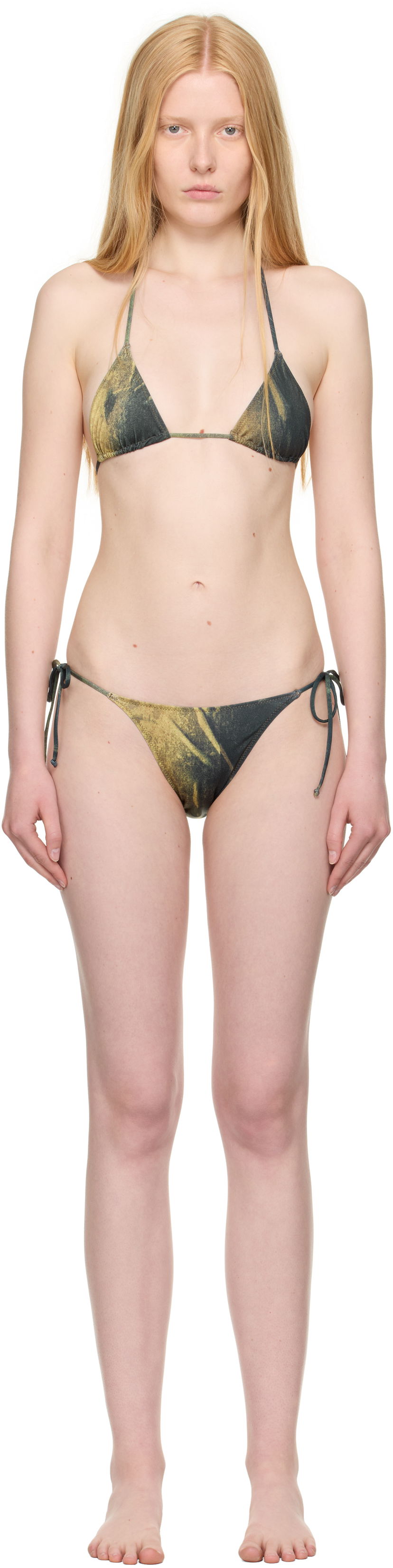 Badetøj Jean Paul Gaultier Jean Paul Gaultier Water Body Print Bikini Grøn | 25/03-W-BS030-J010P-4812
