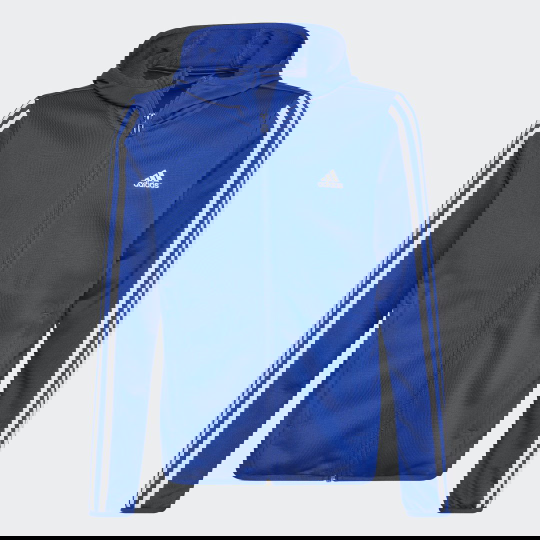 Sweatshirt adidas Originals Designed 2 Move 3-Stripes Full-Zip Hoodie Mørkeblå | HP0805, 0