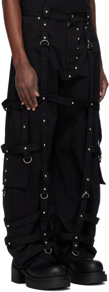Cargo bukser We11done We11done Strapped Cargo Pants Sort | WD-PT0-25-246-M-BK, 1