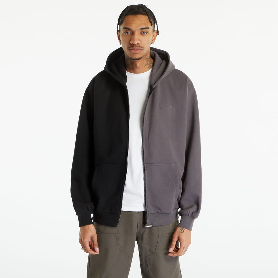 Sweatshirt Karl Kani Chest Signature Split OS Full-Zip Hoodie Grå | KM231-002-2, 0