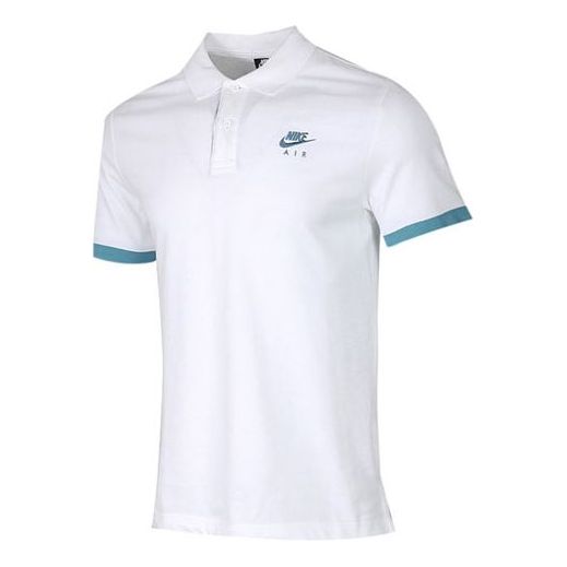 Polo skjorte Nike Air Colorblock Short Sleeve Polo Hvid | CW5248-100