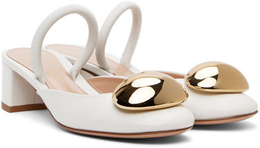 Sneakers og sko Gianvito Rossi Sphera 45 Slingback Pumps Hvid | G95456.45RIC.NXF, 3
