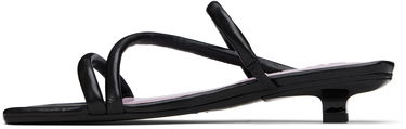 Tilbehør BY FAR BY FAR Morena Nappa Leather Heeled Sandals Sort | MWFHO015CL013BK001PL, 2