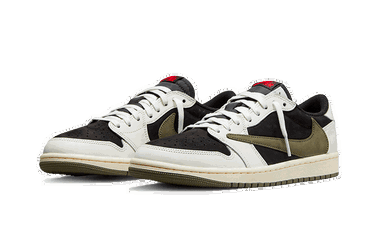 Sneakers og sko Jordan Travis Scott x Air Jordan 1 Low OG “Olive” W Beige | DZ4137-106, 4