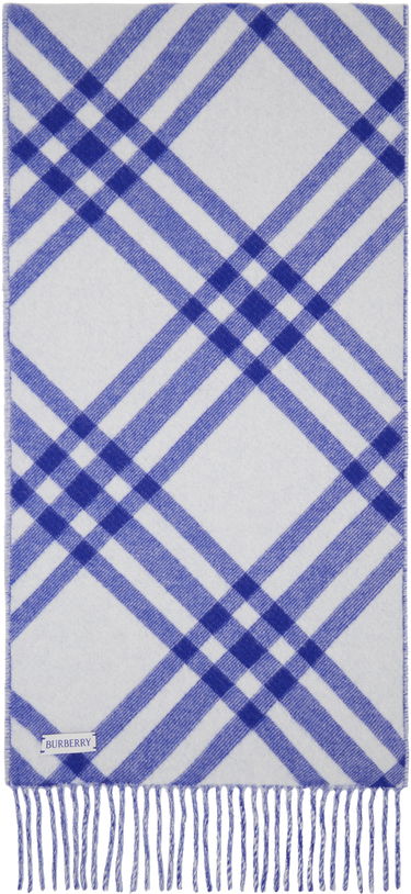 Tørklæde Burberry Check Cashmere Scarf Blå | 8099710, 1