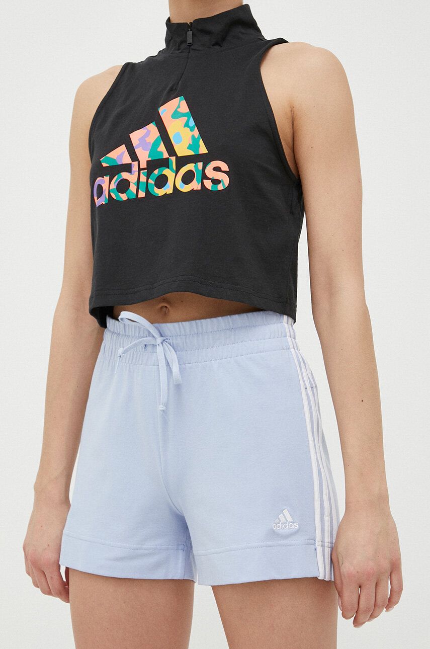 Shorts adidas Originals Essentials Slim 3-Stripes Shorts Blå | IC8852, 0