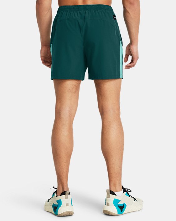 Shorts Under Armour Project Rock Ultimate Trainingsshorts für Herren Hydro Teal / Radial Turquoise Grøn | 1384217-449, 1