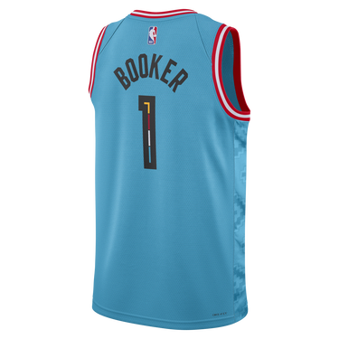 Jersey Nike Dri-FIT NBA Devin Booker Phoenix Suns City Edition 2022 Swingman Jersey Turkis | DO9607-416, 4