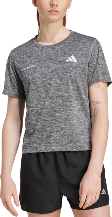T-shirt adidas Originals Own the Run Melange T-Shirt Grå | jl8722, 0