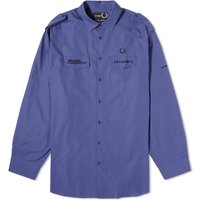 Skjorte Fred Perry Raf Simons x Oversized Uniform Shirt Mørkeblå | SM6514-139, 1