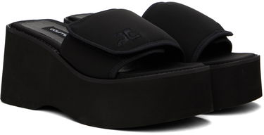 Sneakers og sko Courrèges Scuba Wave Platform Sandals Sort | 124SSD007NE0005, 3