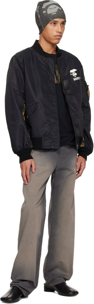 Bomberjakke BAPE A Bathing Ape 1st Camo Bomber Jacket Sort | 001LJK801006M, 3