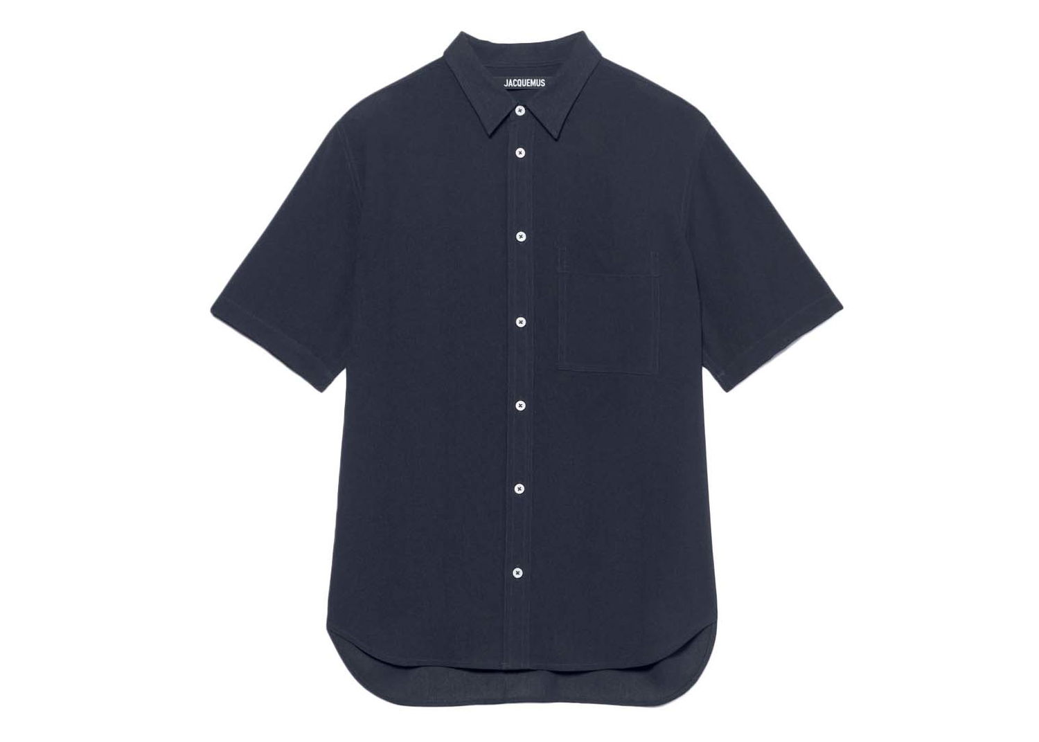 Skjorte Jacquemus Chemise Melo Short Mørkeblå | 225SH006-1004 380, 0