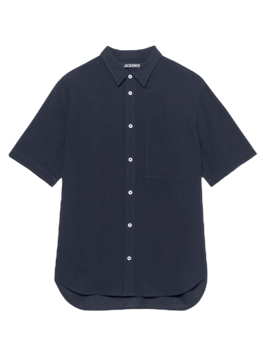 Skjorte Jacquemus Chemise Melo Short Mørkeblå | 225SH006-1004 380
