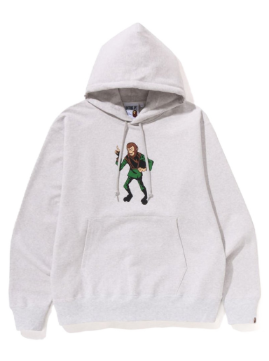 Sweatshirt BAPE Ape Graphic Relaxed Fit Pullover Hoodie Grå | 1J30-114-001