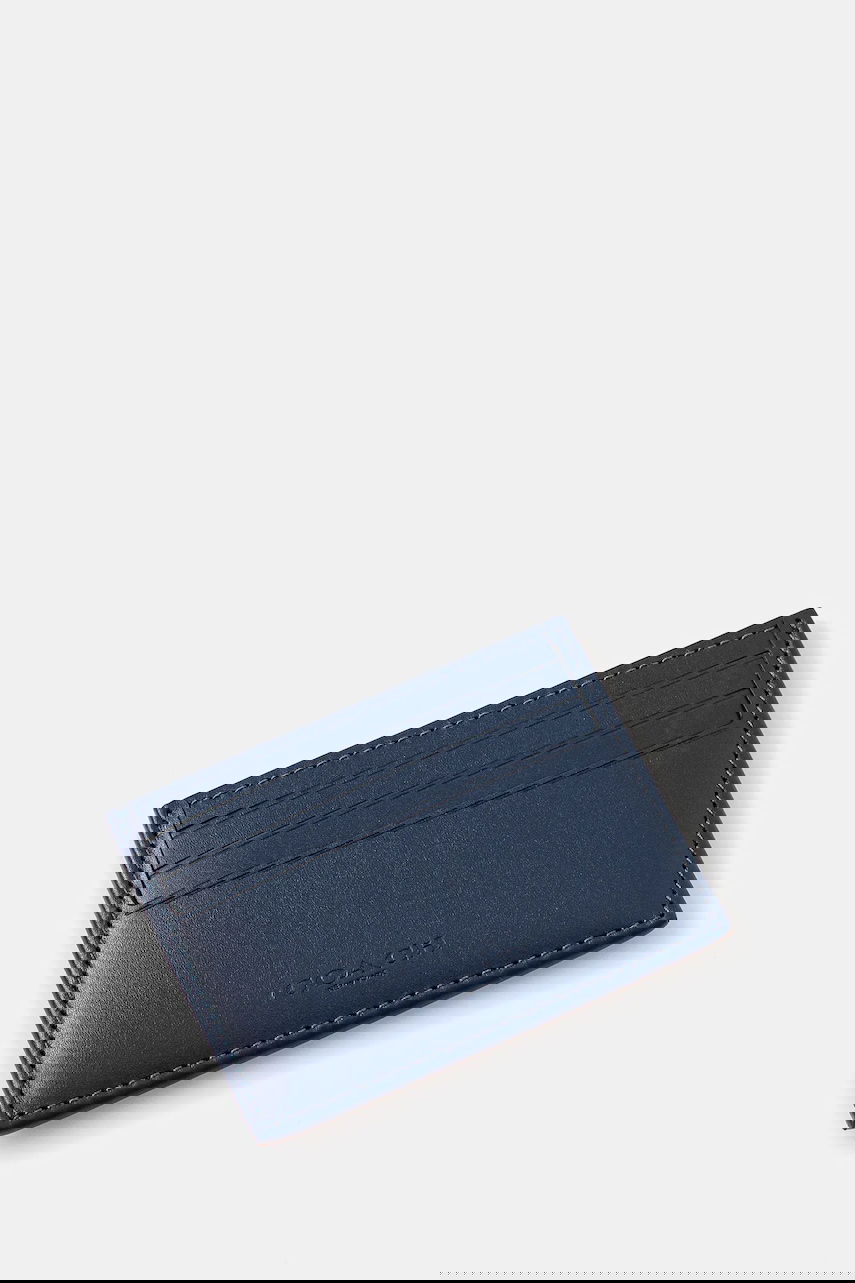 Tegnebog Coach Signature Denim Card Case Blå | CAS29, 1