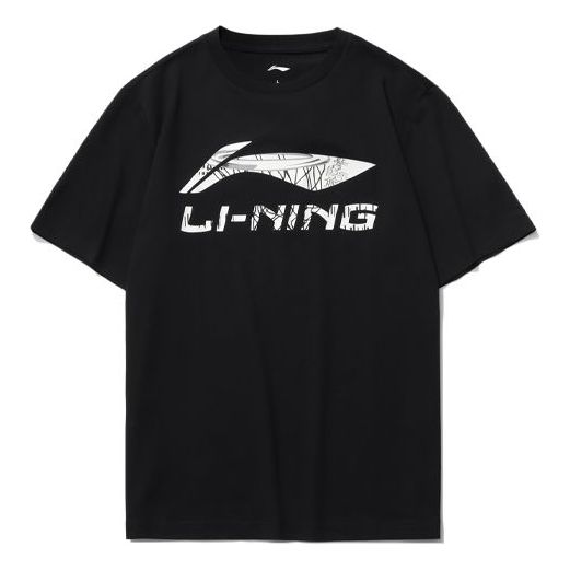 T-shirt Li-Ning Graphic Loose Fit T-Shirt Sort | AHSR543-2