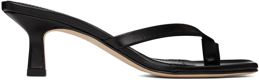 Skopleje Aeyde Aeyde Wilma Heeled Thong Sandals Sort | A11-HS-ADRS55CI-0221-800-007