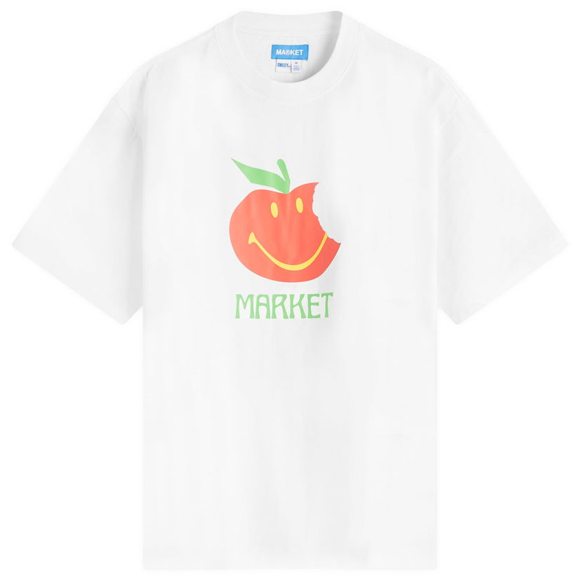 T-shirt MARKET Smiley Honeycrisp Graphic Tee, Size Large Hvid | 399002180-WHT