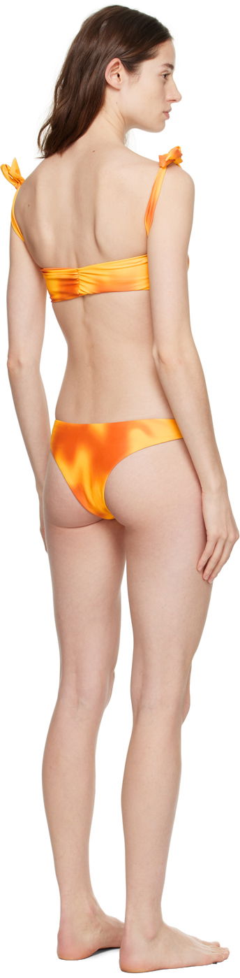 Badetøj GUIZIO Guizio Mona Tie-Front Bikini Orange | MB 5, 2