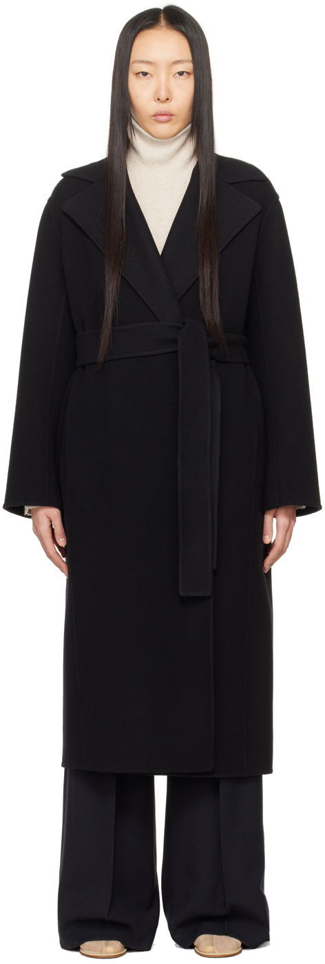 Frakker The Row Black Malika Coat Sort | 5210-W1911