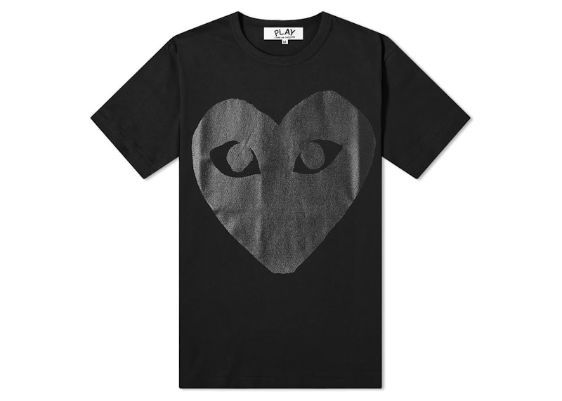 T-shirt Comme des Garçons Large Heart Print T-Shirt Sort | P1T190, 0