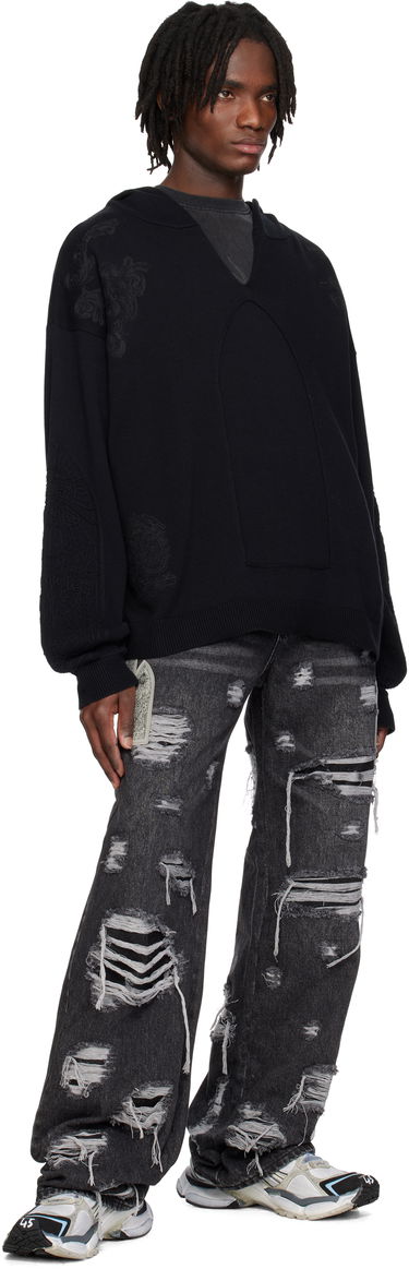 Sweater Who Decides War Who Decides War Whim Embroidered Hoodie Sort | 1110630002SS25, 3