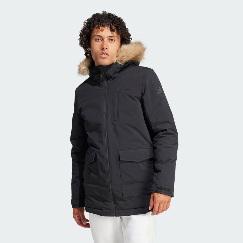 Parka adidas Performance Hooded Parka With Faux Fur Sort | IK0553