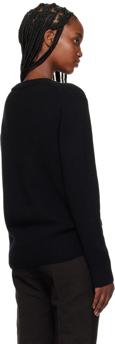 Sweater Burberry Burberry Equestrian Knight Design Wool Cashmere Sweater Sort | 8103048, 2