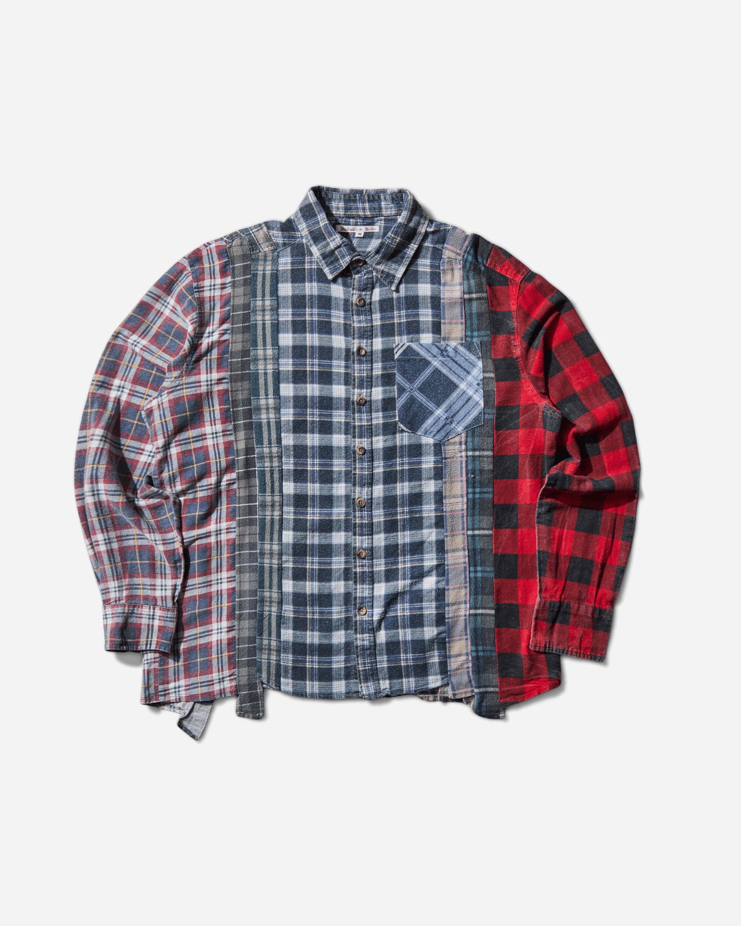 Skjorte Needles 7 Cuts Longsleeve Shirt Flerfarvet | RW390 MULTI, 1