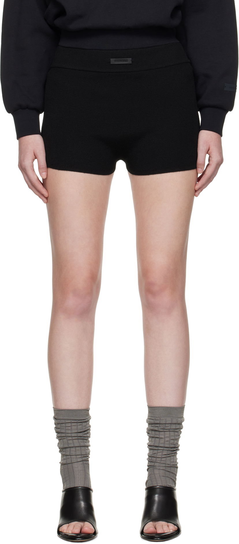 Boksere Fear of God Fear of God ESSENTIALS Soft Rib Knit Boxer Shorts Sort | 192SP257700FW