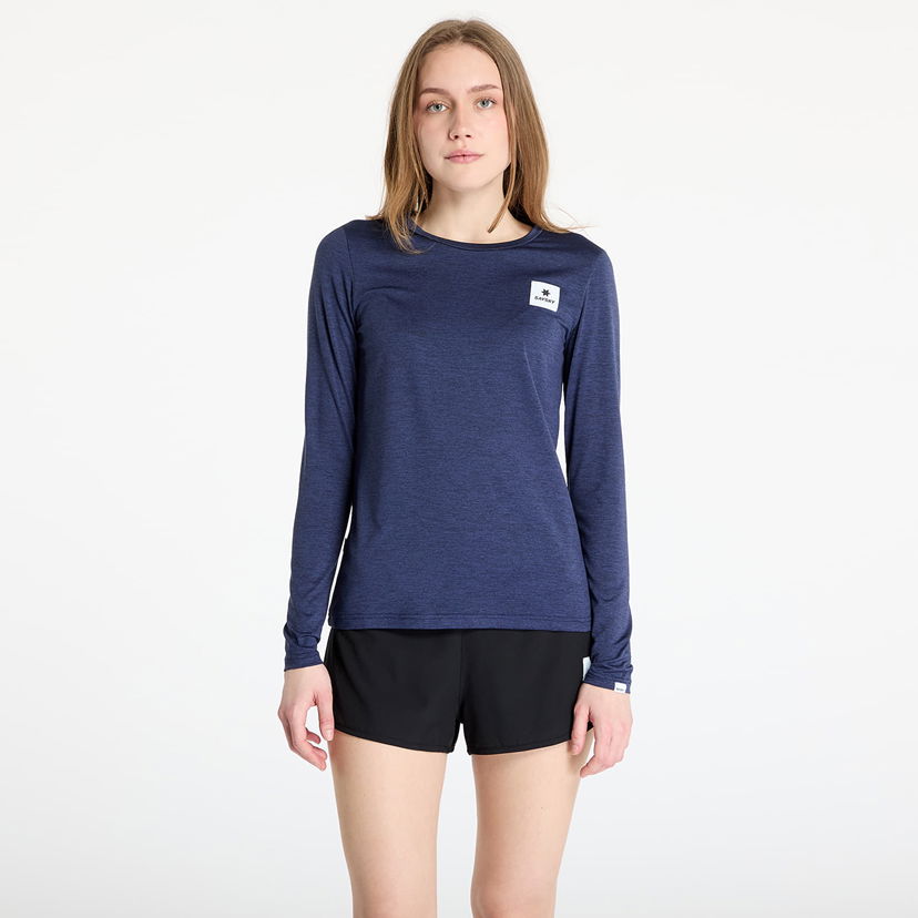 T-shirt Saysky SAYSKY Women's Clean Pace Long Sleeve T-Shirt Mørkeblå | XWRLS20C2001