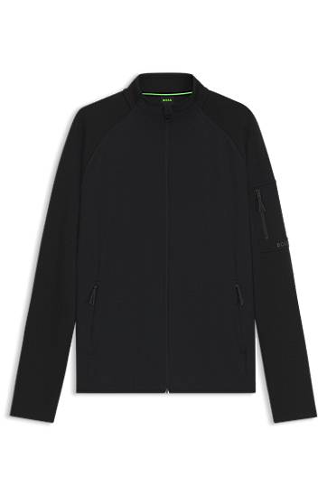 Sweatshirt BOSS Regular-Fit Zip-Up Sweatshirt with Reflective Details Sort | 50543906