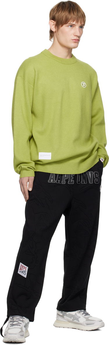 Sweater AAPE by A Bathing Ape AAPE by A Bathing Ape AAPE NOW Knit Sweater Grøn | AAPKNMB333XXNGRL, 3