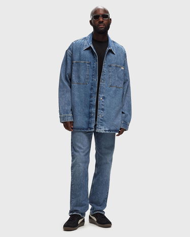 Jakke CALVIN KLEIN Underwear OVERSIZED LINEAR OVERSHIRT men Denim Jackets blue in size:XL Blå | J30J3260231A4, 1