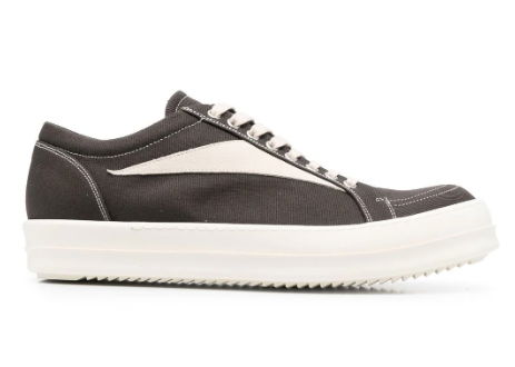 Sneakers og sko Rick Owens DRKSHDW EDFU Vintage Sneakers Taupe Grey Sort | DU01C6803DKLVS, 0