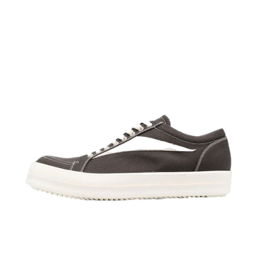 Sneakers og sko Rick Owens DRKSHDW EDFU Vintage Sneakers Taupe Grey Sort | DU01C6803DKLVS