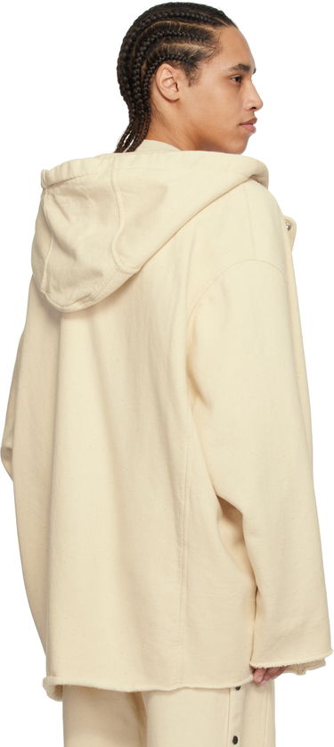 Sweatshirt Rick Owens Rick Owens DRKSHDW Peter Zipped Hoodie Beige | DU01E3289 FN, 2