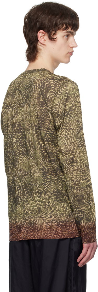 T-shirt Dries Van Noten Dries Van Noten Printed Cotton T-Shirt Grøn | 251-021146-1609, 2