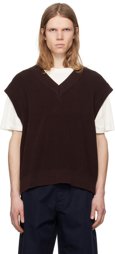 Sweater Studio Nicholson Studio Nicholson 5GG Knit Vest Brun | CULKIN SNM - 1305, 0