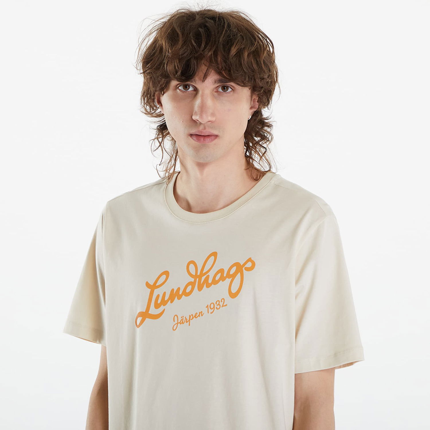 T-shirt Lundhags Lundhags Jarpen Logo T-Shirt Beige | 44317-24-00300, 1