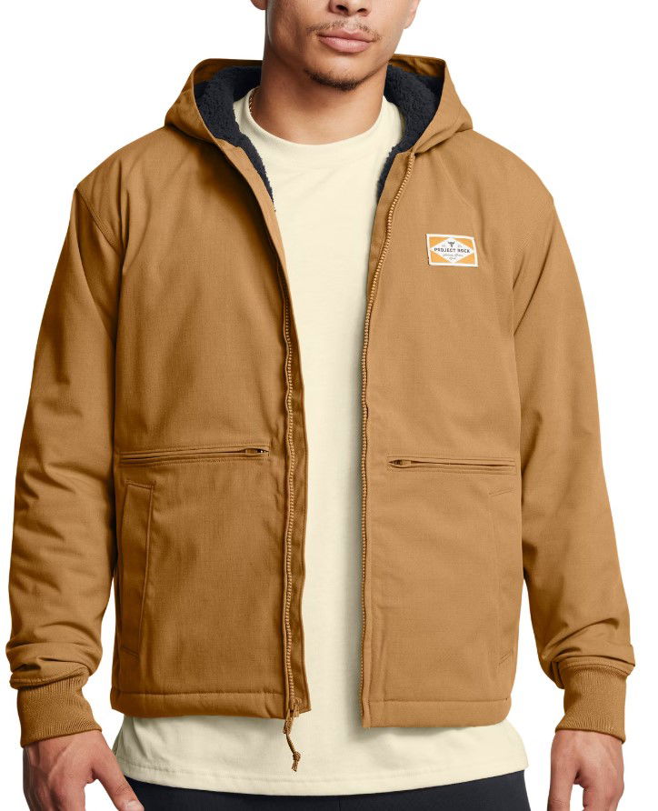 Jakke Under Armour Project Rock Work Jacket Brun | 1386904-707